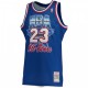 Men's Michael Jordan #23 Throwback Mitchell & Ness Blue 1993 NBA All-Star Game Hardwood Classics Jersey