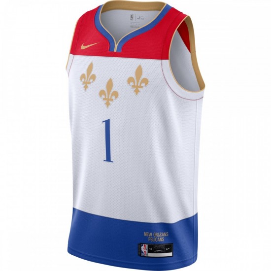 Zion Williamson New Orleans Pelicans Nike 2020/21 Swingman Player Jersey White - City Edition