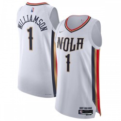 Zion Williamson New Orleans Pelicans Nike 2021/22 Swingman Jersey - City Edition - White