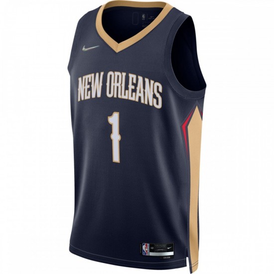 Zion Williamson New Orleans Pelicans Nike 2021/22 Diamond Swingman Jersey - Icon Edition - Navy