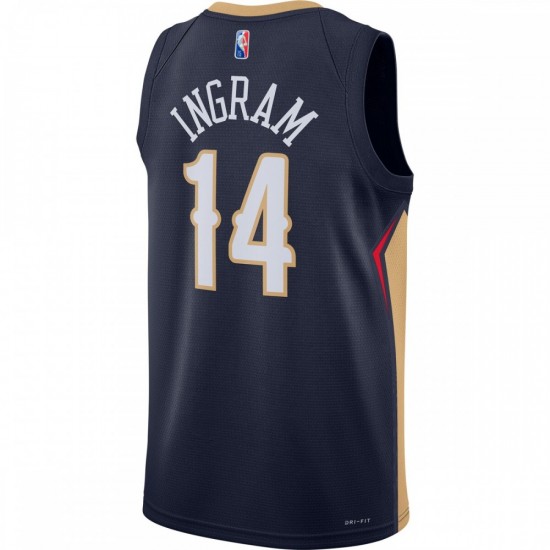 Brandon Ingram New Orleans Pelicans Nike 2021/22 Diamond Swingman Jersey - Icon Edition - Navy