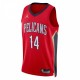 Brandon Ingram New Orleans Pelicans Jordan Brand 2022/23 Statement Edition Swingman Jersey - Red