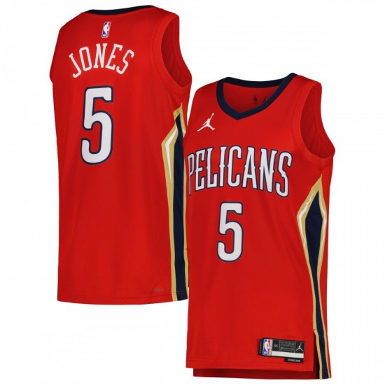 Herbert Jones New Orleans Pelicans Jordan Brand 2022/23 Replica Swingman Jersey - Statement Edition - Red