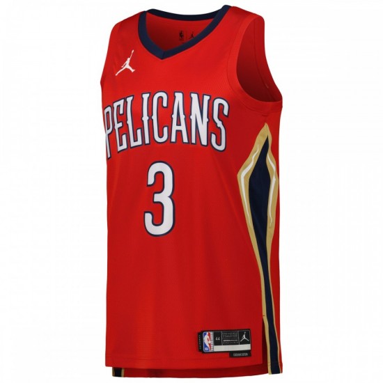 CJ McCollum New Orleans Pelicans Jordan Brand 2022/23 Statement Edition Swingman Jersey - Red