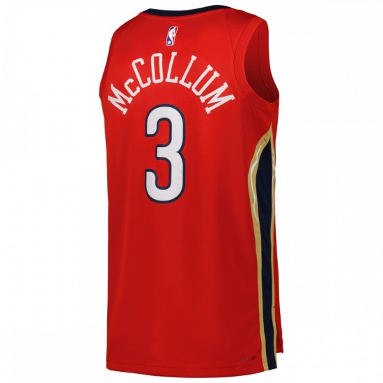 CJ McCollum New Orleans Pelicans Jordan Brand 2022/23 Statement Edition Swingman Jersey - Red