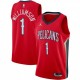 Men's New Orleans Pelicans Zion Williamson #1 Jordan Red 20/21 Jersey-Statement Edition