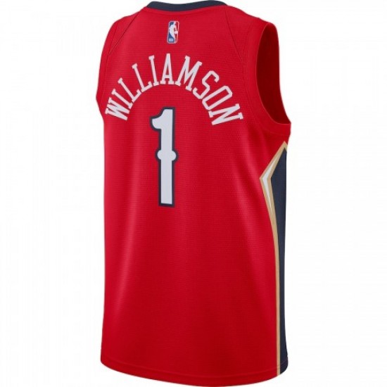 Men's New Orleans Pelicans Zion Williamson #1 Jordan Red 20/21 Jersey-Statement Edition