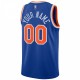 New York Knicks Nike 2021/22 Diamond Swingman Custom Jersey - Icon Edition - Blue