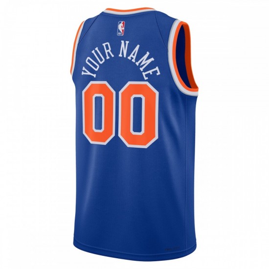 New York Knicks Nike Unisex 2022/23 Swingman Custom Jersey Blue - Icon Edition