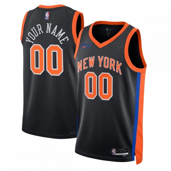 New York Knicks Nike Unisex 2022/23 Swingman Custom Jersey - City Edition - Black