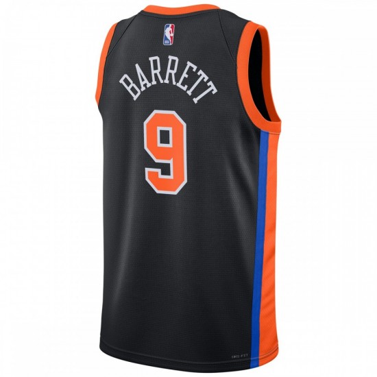 RJ Barrett New York Knicks Nike Unisex 2022/23 Swingman Jersey - City Edition - Black