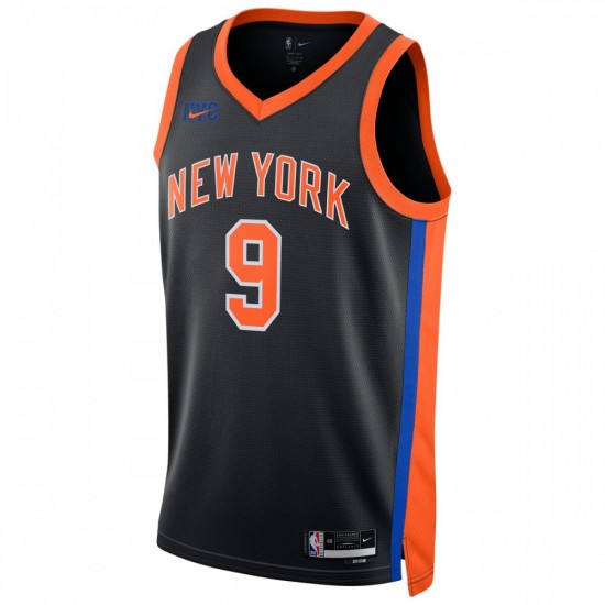 RJ Barrett New York Knicks Nike Unisex 2022/23 Swingman Jersey - City Edition - Black