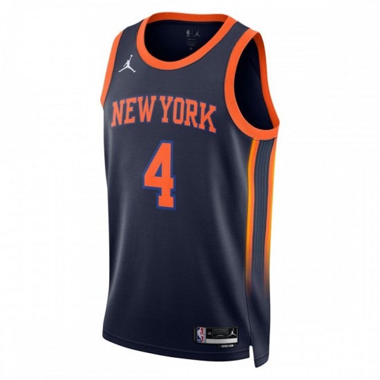 Derrick Rose New York Knicks Jordan Brand 2022/23 Statement Edition Swingman Jersey - Navy