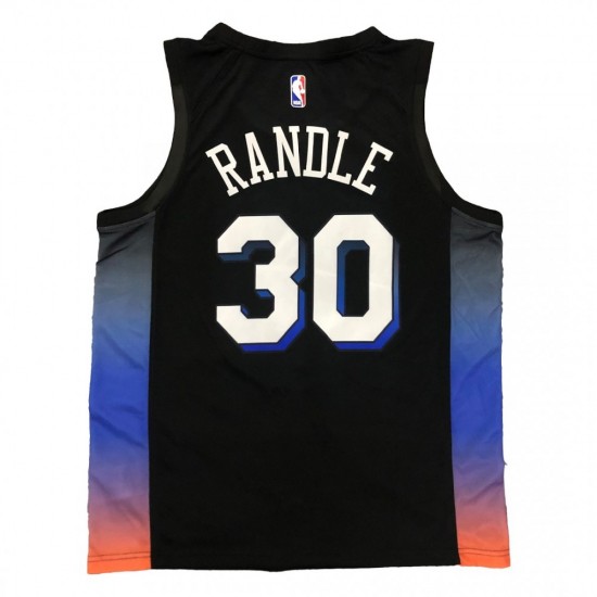 Men's New York Knicks Julius Randle #30 Nike Black 2020/21 Swingman Jersey - City Edition