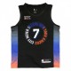 Men's New York Knicks Carmelo Anthony #7 Nike Black 2020/21 Swingman Jersey - City Edition