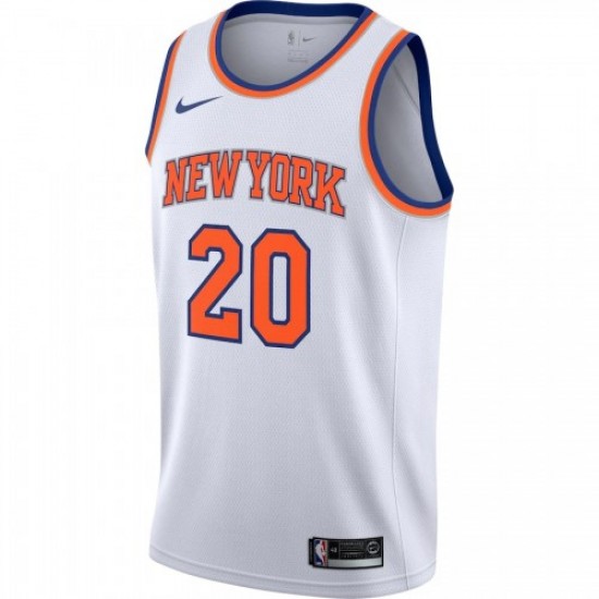 Men's New York Knicks Kevin Knox #20 Nike White 2019/20 Swingman Jersey - Association Edition