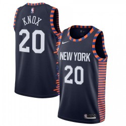 Men's New York Knicks Kevin Knox II #20 Nike Navy 2019/20 Finished Swingman Jersey - City Edtion