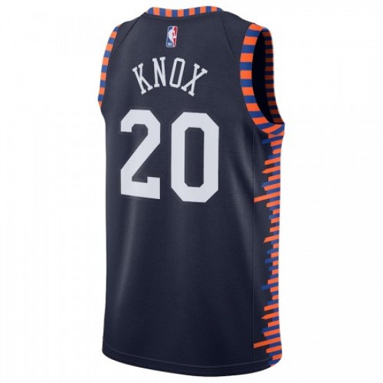 Men's New York Knicks Kevin Knox II #20 Nike Navy 2019/20 Finished Swingman Jersey - City Edtion