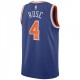 Men's New York Knicks Derrick Rose #4 Nike Blue 2020/21 Swingman Jersey - Icon Edition