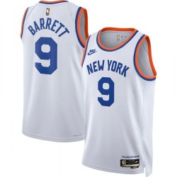 Men's New York Knicks RJ Barrett #9 White 2021/22 Swingman Jersey - Classic Edition