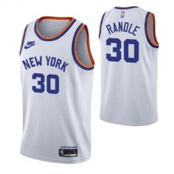 Men's New York Knicks Julius Randle #30 White 2021/22 Swingman Jersey - Classic Edition