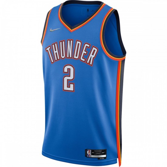 Shai Gilgeous-Alexander Oklahoma City Thunder Nike 2021/22 Diamond Swingman Jersey - Icon Edition - Blue