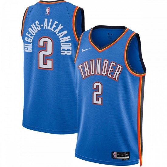 Shai Gilgeous-Alexander Oklahoma City Thunder Nike Unisex 2022/23 Swingman Jersey - Icon Edition - Blue