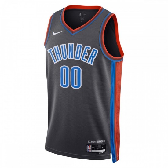 Oklahoma City Thunder Nike Unisex 2022/23 Swingman Custom Jersey - City Edition - Black