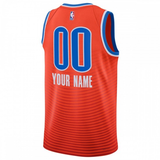 Oklahoma City Thunder Jordan Brand Unisex 2022/23 Swingman Custom Jersey - Statement Edition - Orange