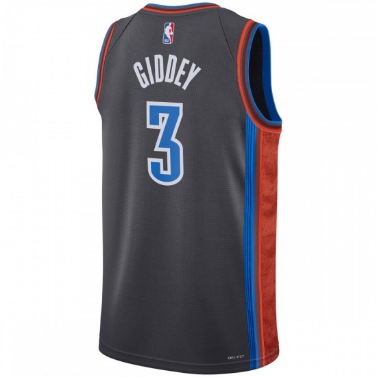 Josh Giddey Oklahoma City Thunder Nike Unisex 2022/23 Swingman Jersey - City Edition - Gray