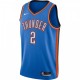 Men's Oklahoma City Thunder Gilgeous-Alexander #2 Nike Blue 20/21 Swingman Jersey- Icon Edition