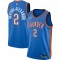 Men's Oklahoma City Thunder Gilgeous-Alexander #2 Nike Blue 20/21 Swingman Jersey- Icon Edition