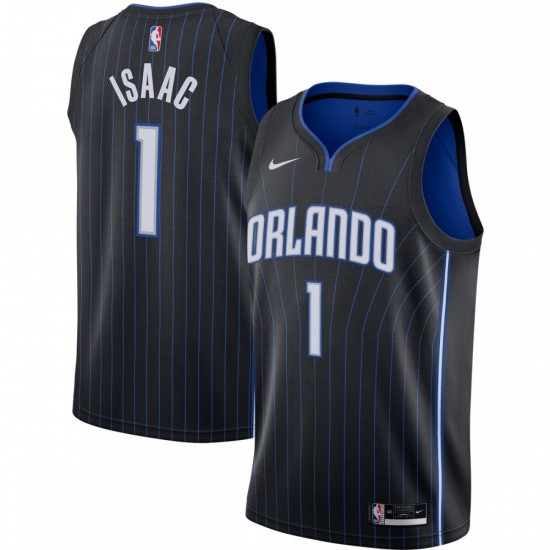 Jonathan Isaac Orlando Magic Nike 2020/21 Swingman Jersey - Black - Icon Edition