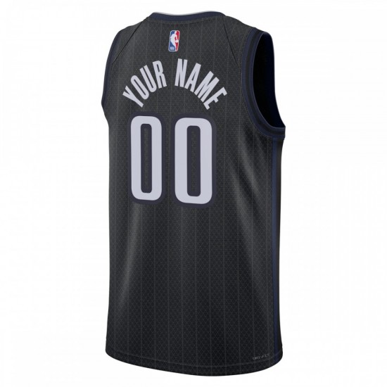 Orlando Magic Nike Unisex 2022/23 Swingman Custom Jersey - City Edition - Black