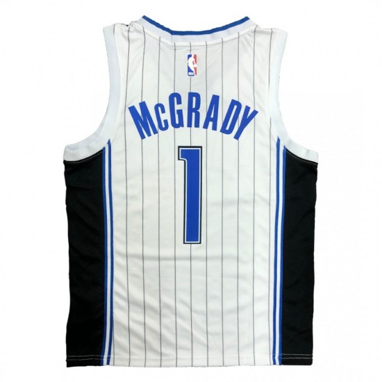 Men's Orlando Magic Tracy McGrady #1 Nike White 2020/21 Swingman NBA Jersey - Association Edition