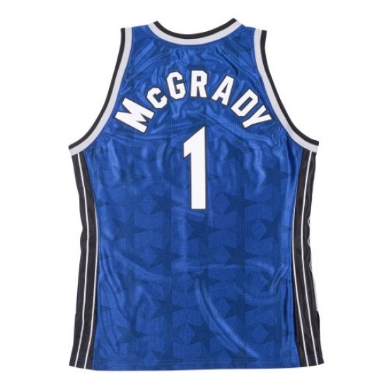 Men's Orlando Magic Tracy McGrady #1 Throwback Mitchell & Ness Blue 00-01 Hardwood Classics Jersey