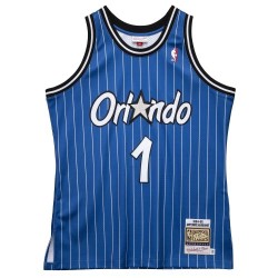 Men's Orlando Magic Anfernee Hardaway #1 Throwback Mitchell & Ness Blue 94-95 Hardwood Classics Jersey