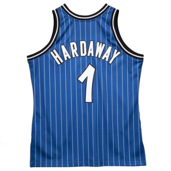 Men's Orlando Magic Anfernee Hardaway #1 Throwback Mitchell & Ness Blue 94-95 Hardwood Classics Jersey