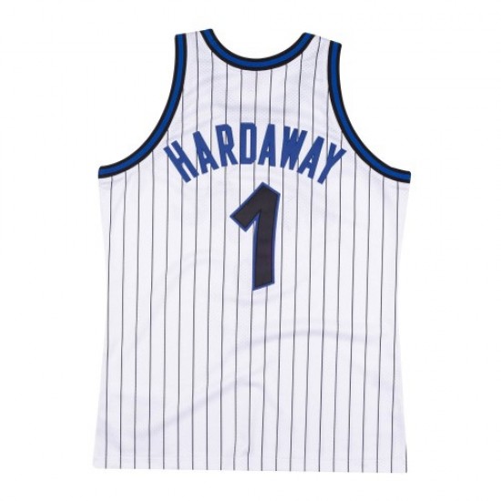 Men's Orlando Magic Anfernee Hardaway #1 Throwback Mitchell & Ness White 93-94 Hardwood Classics Jersey