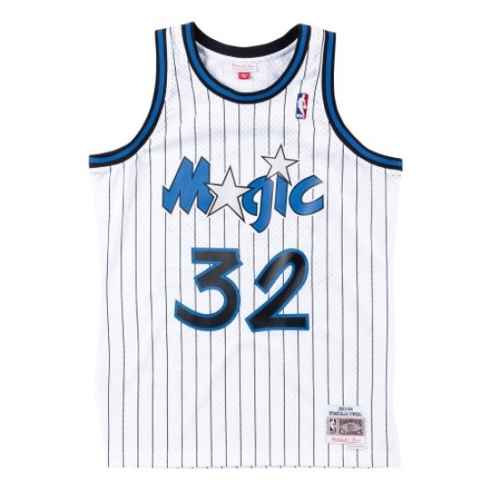 Men's Orlando Magic Shaquille O'Neal #32 Throwback Mitchell & Ness White 93-94 Hardwood Classics Jersey