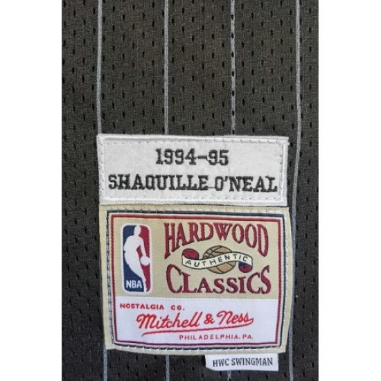 Men's Orlando Magic Shaquille O'Neal #32 Throwback Mitchell & Ness Black 94-95 Hardwood Classics Jersey