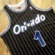 Men's Orlando Magic Anfernee Hardaway #1 Throwback Mitchell & Ness Black 94-95 Hardwood Classics Jersey