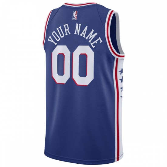 Philadelphia 76ers Nike Youth Swingman Custom Jersey Blue - Icon Edition