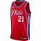 Joel Embiid Philadelphia 76ers Nike Finished Swingman Jersey Red - Statement Edition