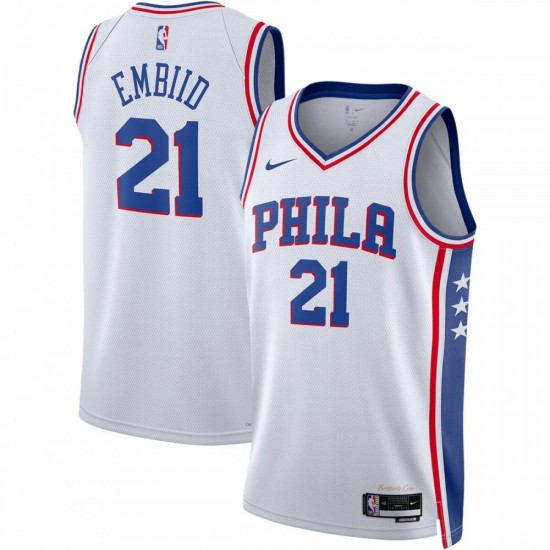 Joel Embiid Philadelphia 76ers Nike Unisex 2022/23 Swingman Jersey - Association Edition - White