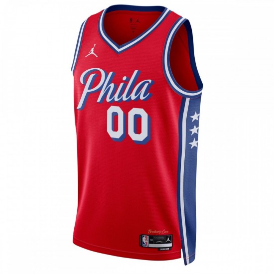 Philadelphia 76ers Jordan Brand Unisex 2022/23 Swingman Custom Jersey - Statement Edition - Red