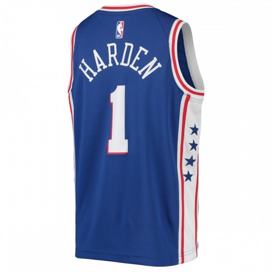 James Harden Philadelphia 76ers Nike Youth 2021/22 Swingman Jersey - Icon Edition - Royal