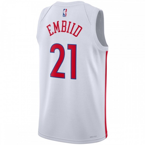 Joel Embiid Philadelphia 76ers Nike Unisex 2022/23 Swingman Jersey - City Edition - White