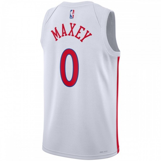 Tyrese Maxey Philadelphia 76ers Nike Unisex 2022/23 Swingman Jersey - City Edition - White