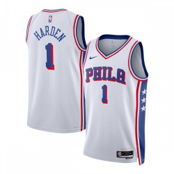 James Harden Philadelphia 76ers Nike Unisex Swingman Jersey - Association Edition - White